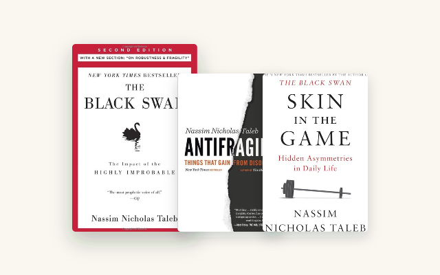 Nassim Taleb's Incerto in Order: 4 Ranked by How Much Math You Want cover stack