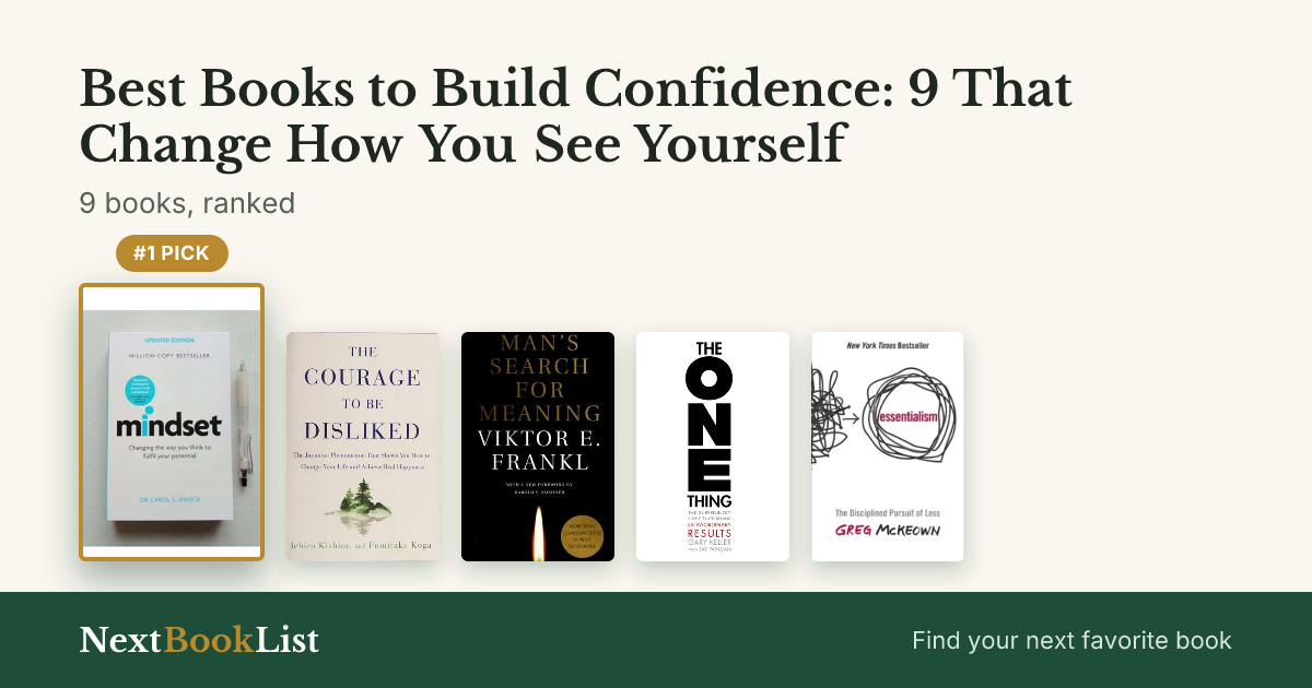 Best Books to Build Confidence: 9 That Change How You See Yourself: ranked list of 9 books