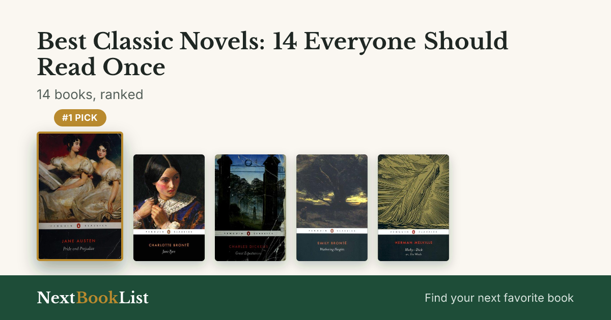 Best Classic Novels: 14 Everyone Should Read Once: ranked list of 14 books